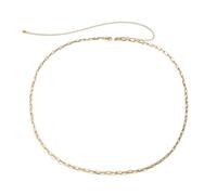 Cadena Cintura 2 cadenas for el vientre, de metal, color dorado y plateado, for la cintura, accesorio joyería(Golden)