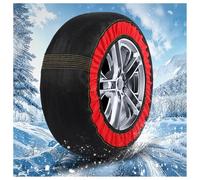Cadena Coche Nieves, Cadenas Nieve Téxtiles Fáciles de Instalar - Cadena Nieves Coche Antideslizantes y Resistentes, Juego de 2 Cadenas Textiles for Nieve(225/75R15)