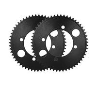 Cadena de 25H Mini Piñón de icleta Cadenas Piñones 2 Uds 25H 55T 54Mm Diente Piñón Trasero Apto para 47Cc 49Cc Mini Motocicleta Atv Quad Bike Negro