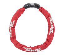 Cadena de acero endurecido de 3 pies de largo x 8 mm de diámetro con cerradura de combinación reajustable integrada