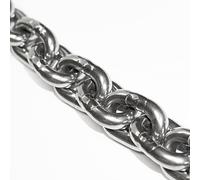 Cadena de acero inoxidable, eslabones de bloqueo, cadena de eslabones redondos, 1 metro, 6 mm, eslabones cortos, por metros, para saco de boxeo, silla colgante, extensión de acero inoxidable V4A