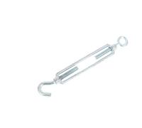 Cadena de ajuste acero inoxidable, ganchos for aparejo, tensor ojo, cuerda alambre, línea dispositivo tensión, M6, M8, M10, M12, M14, 8 Uds para Vallas de Jardín y Soporte(Size 4)