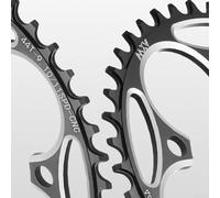 Cadena de aleación de aluminio para bicicleta de carretera 110BCD, 5 pernos, dientes anchos estrechos para ciclismo de carretera, seleccionar entre 42T, 44T, 46T, 48T (48T)