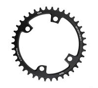 Cadena de aluminio CNC para bicicleta de carretera 110BCD, 4 pernos de una sola velocidad, con dientes anchos estrechos 36-44T, bicicleta de carretera de plato negro, cadena 42T (44T)