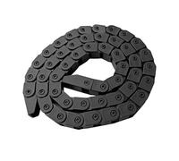 Cadena de arrastre de cable R28 Cable de nylon negro Cadena de arrastre Transportador de alambre 1000 mm/40 "de largo para impresora 3D/máquina enrutadora CNC