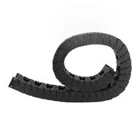 Cadena de arrastre de cable, serie silenciosa, cable de remolque de nailon para puente portador de alambre para máquina CNC, 3,3 pies, temperatura alta/baja (S25*50 Longitud 1m)