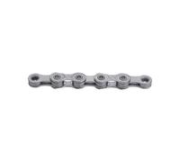 Cadena de bicicleta 10v. kmc x10 ept plata 114m con cierre rápido antioxido.
