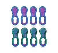 Cadena de bicicleta, 4 pares de eslabones de acero para bicicleta, 12 velocidades, accesorios de ciclismo (colorido)