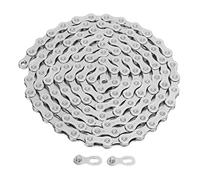 Cadena de bicicleta de 12 velocidades, cadena de bicicleta hueca liviana de 126 eslabones para bicicleta de carretera y montaña con orificios de drenaje de lodo, cadena de