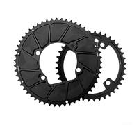 Cadena de bicicleta de carretera de aleación de aluminio mecanizado CNC de 110 mm de una sola velocidad compatible con cadenas de 9 a 12 velocidades, bicicletas plegables y aplicaciones de bicicletas