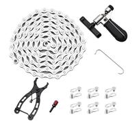 Cadena De Bicicleta De Carretera | Deslizamiento De Cadena Multifunción con Pinza De Enlace | Accesorios Ciclismo para Principiantes y Apasionados Montaje Fácil Conectores De Enlace