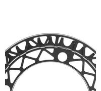 Cadena de bicicleta de montaña con protector de cadena de aleación de aluminio para 104BCD 34T/36T/38T CNC fabricado para un cambio de marcha fiable y seguridad de cadena (36T)