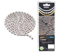Cadena de bicicleta eBike SUMC E10,E11,E12 para 10, 11, 12 velocidades QUICKLINK 136 eslabones, 1/2" x 11/128",antióxido, Compatible con SHIMANO, SRAM... reforzado (E11)