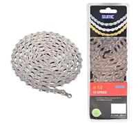 Cadena de bicicleta eBike SUMC E10,E11,E12 para 10, 11, 12 velocidades QUICKLINK 136 eslabones, 1/2" x 11/128",antióxido, Compatible con SHIMANO, SRAM... reforzado (E12)