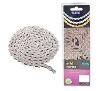 Cadena de bicicleta eBike SUMC E10,E11,E12 para 10, 11, 12 velocidades QUICKLINK 136 eslabones, 1/2" x 11/128",antióxido, Compatible con SHIMANO, SRAM... reforzado (E10)