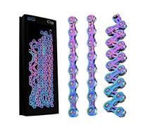 Cadena de bicicleta eBike SUMC E10,E11,E12 para 10, 11, 12 velocidades QUICKLINK 136 eslabones, 1/2" x 11/128",antióxido, Compatible con SHIMANO, SRAM... reforzado (E12 Nébula)