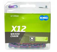 KMC Cadena encerada X12 de 12 velocidades azul