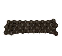 Cadena de bicicleta modelo 410 Alta rigidez Fuerte resistencia al impacto Cadena de bicicleta de acero de 38 eslabones Accesorio de ciclismo de rendimiento estable para bicicletas