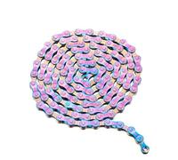 Cadena de bicicleta montaña 116 eslabones, 1/2" x 3/32", for 6/7/8/9/10/11/12 velocidades, con transmisión plateada(Color-9-speed)