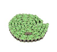 cadena de bicicleta, Motorcycle Drive Chain 428H 110L Replacement Spare Parts for 50cc 70cc 90cc 110cc 125cc Dirt Bike ATV Quad Kart(Green)