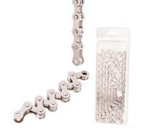 Cadena de bicicleta multivelocidad para bicicletas de montaña y carretera de 6 a 11 velocidades, construcción de eje interior reforzado, material de aleación de acero con pasadores y rodillos