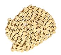 Cadena de bicicletas de montaña de 8 velocidades, 147 cm/57.9 pul altura de montaña de acero de alta resistencia Ligero 116 enlaces Cadena semihollow para bicicletas de carretera