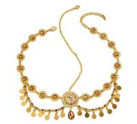 Cadena de cabeza con borlas doradas para mujer, portátil, para suministros de boda y accesorios de boda, accesorio para la cabeza