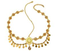 Cadena de cabeza con borlas doradas para mujer, portátil, para suministros de boda y accesorios de boda, accesorio para la cabeza