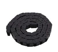 Cadena de Cable R28, Nylon Negro Cadena de Entrenamiento R28, 10X10mm Cuerda Drag Chain Cable Transportador para Impresora 3D, máquina del Router del CNC, 100cm de Largo