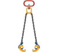 Cadena de carretillas Elevadoras, Elevador de Tambor de Cadena G80 Acero al manganeso 2200/4400 lbs Tambores de Metal con Eslinga de Cadena Doble(G)