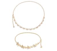 Cadena De Cintura De Mariposa De 2 Piezas, Cadena De Cintura De Mariposa Con Incrustaciones De Diamantes, Cadena De Cuerpo Sexy, Cadena De Cuerpo Ajustable, Cadena Decorativa