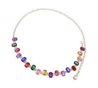Cadena de cintura estética para mujer, cadena para el vientre, elegante joyería, baile, fiesta, vintage, arnés de cintura ajustable, oval, como se describe, como se describe