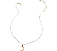 Cadena de clavícula para mujer, diseño minimalista, collar con colgante en forma de luna, joyería de moda (oro, talla única) Convenient And Nice
