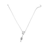 Cadena de clavícula Premium Hombre y Mujer Collar Colgantes Tijeras Máquina de Coser Tailor Tail Cava Retro Plateado Conveniente Diseño