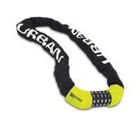 URBAN UR890 Candado Bicicleta Antirrobo, Cadena Disuasoria con Código 5 Digitos más Seguro, Eslabones Acero ø8mm Más Gruesos y Resistentes con Funda Nylon para Bici Scooter Patinete Bike Lock,100cm
