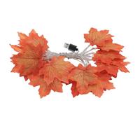 Cadena de con guirnalda de hojas de arce - Cuerda decorativa para iluminación de cultivos otoñales, elegante pantalla luminosa para adornos con hojas otoñales, iluminación ambiental morb