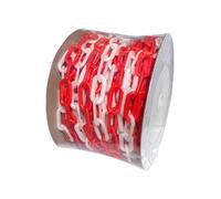 Cadena de control perimetral flexible de 25 m, rollo para gestión de multitudes de eventos y construcción, corte a medida, cadena de valla industrial