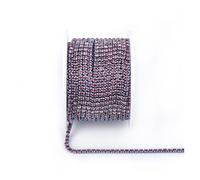 Cadena De Cristal Arrival Colorful Rhinestone Chains Dense Fancy Chain Apparel Sewing Glass Rhinestone Cup Chain With Colorful base(Lt Amethyst,SS8(2.5mm)-10yards)