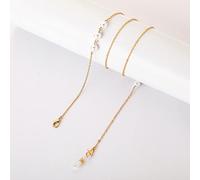 Cadena De Cristal De Perla Para Anteojos, Cuerda Colgante Para Mujeres Y Hombres, Cadenas De Gafas De Sol De Metal Retro, Cordón Para Gafas, Correa Para El Cuello,22