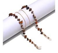 Cadena De Cristal Hecha A Mano De Cristal De Piedra Natural Cuerda Colgante Mujeres Hombres Retro Amatista Turquesa Gafas De Sol Cordón Cordón Para Gafas,Ojo De Tigre 1