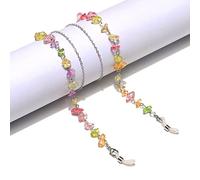 Cadena De Cristal Hecha A Mano De Cristal De Piedra Natural Cuerda Colgante Mujeres Hombres Retro Amatista Turquesa Gafas De Sol Cordón Cordón Para Gafas,colores Trans 2
