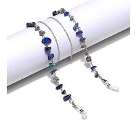 Cadena De Cristal Hecha A Mano De Cristal De Piedra Natural Cuerda Colgante Mujeres Hombres Retro Amatista Turquesa Gafas De Sol Cordón Cordón Para Gafas,Lasurita 2