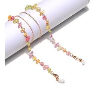 Cadena De Cristal Hecha A Mano De Cristal De Piedra Natural Cuerda Colgante Mujeres Hombres Retro Amatista Turquesa Gafas De Sol Cordón Cordón Para Gafas,colores Trans 1