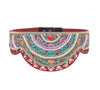 Cadena de cuentas colorida ajustable en la cintura, joyería étnica para festivales de música, esencial, casual, tendencia, acento, playa, vacaciones, accesorio de cintura, talla única, como se