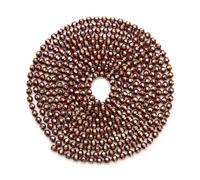 Cadena de cuentas de bolas de cobre de colores de 1,5 mm de ancho, lote de 10 yardas, para collar, pulsera, eslabones y llaveros para hacer joyas DIY (rojo vino)