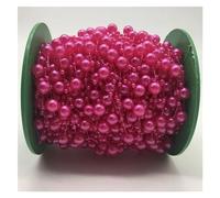 Cadena De Cuentas De Perlas 5 yardas/lote de cuentas 8mm, perlas artificiales, cadena, guirnalda flores, decoración for fiesta boda, tocados for novias Para Decoración(12)