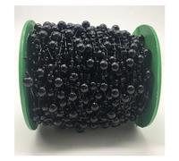 Cadena De Cuentas De Perlas 5 yardas/lote de cuentas 8mm, perlas artificiales, cadena, guirnalda flores, decoración for fiesta boda, tocados for novias Para Decoración(11)