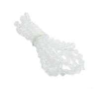 Cadena de cuentas de rodillo ciego vertical de 1 metro, cable de bola de plástico para un control suave de la luz, fácil instalación, resistente al desgaste, paquete de 2 (transparente)