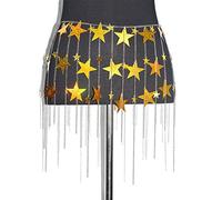 Cadena de cuerpo para mujer, cinturón de cadena de cintura larga, danza del vientre, accesorios de ropa femenina, cinturones para vestidos de moda