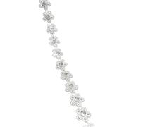Cadena De Diamantes De Imitación 1 yarda de cadena diamantes imitación, cristal perlas, adornos for coser, apliques for traje vestido novia(Color 18)